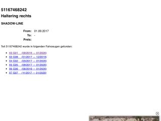 bontott BMW X3 Jobb Visszapillantó Tükör Keret