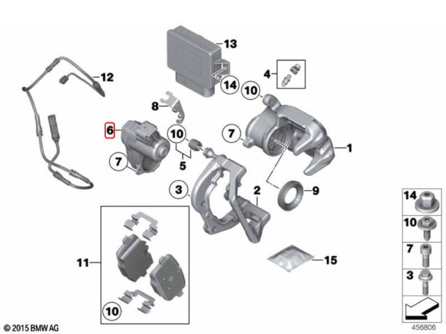bontott BMW X3 Kézifék Motor