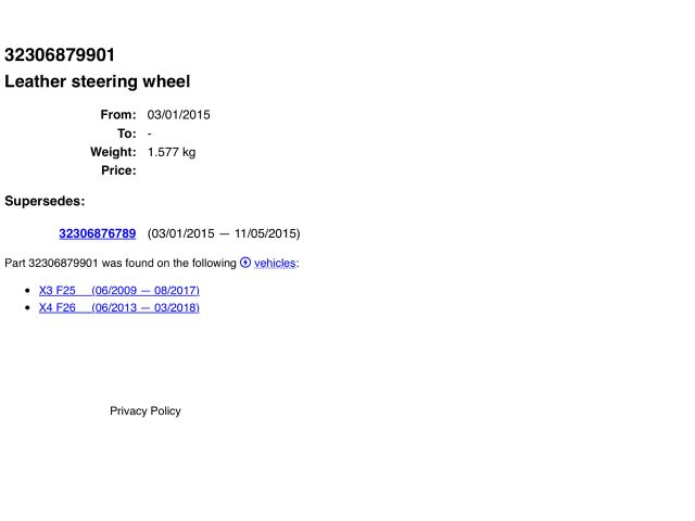 bontott BMW X3 Multikormány