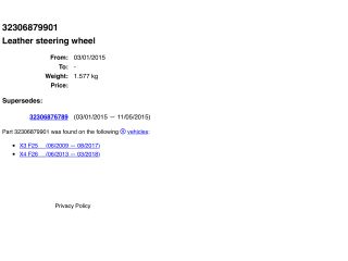 bontott BMW X3 Multikormány