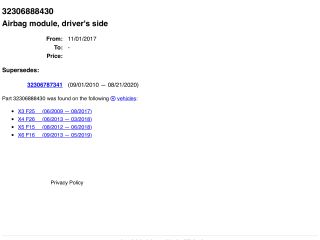 bontott BMW X3 Multikormány