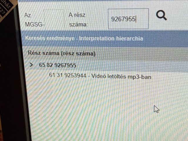 bontott BMW X3 Navigáció Elektronika