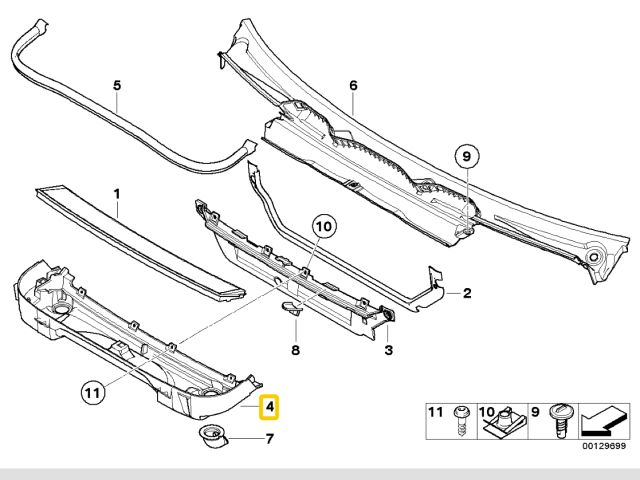 bontott BMW X3 Pollenszűrő Ház