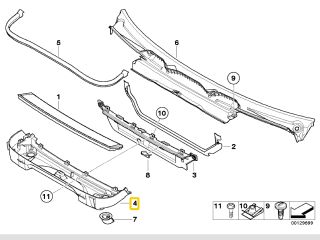 bontott BMW X3 Pollenszűrő Ház