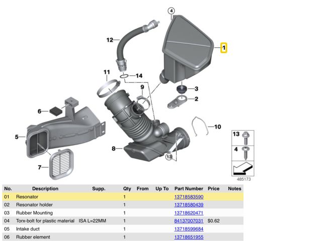 bontott BMW X3 Szívócső Légszelep