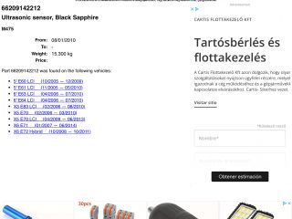 bontott BMW X3 Tolatóradar Fej