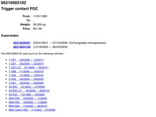 bontott BMW X3 Tolatóradar Hangszóró