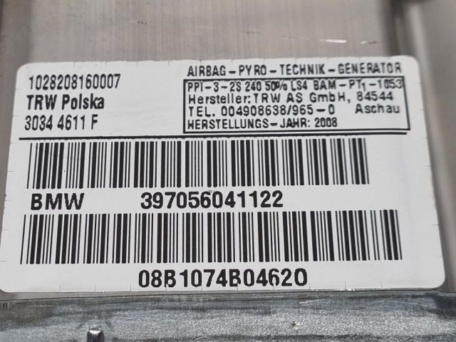 bontott BMW X3 Utasoldali Légzsák