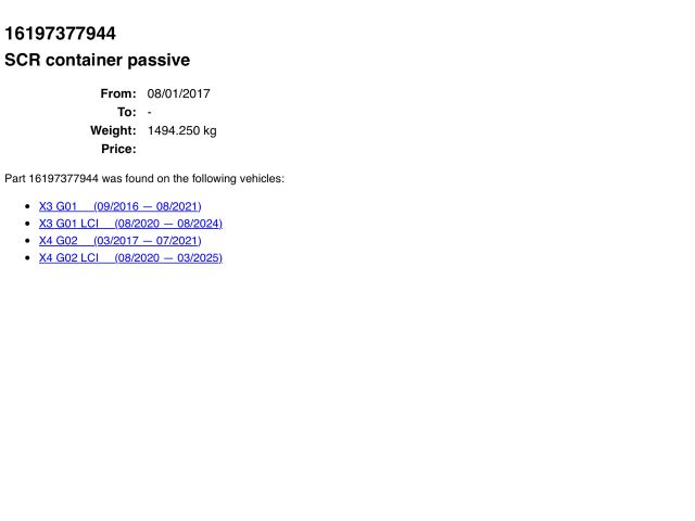 bontott BMW X3 AdBlue Tartály