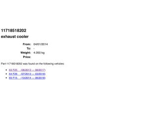 bontott BMW X3 EGR Hűtő