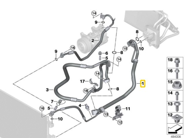 bontott BMW X3 Klíma Cső