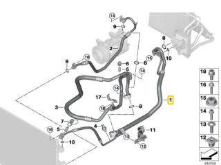 bontott BMW X3 Klíma Cső