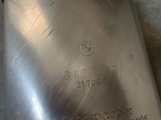 bontott BMW X3 Komplett Kipufogó Rendszer