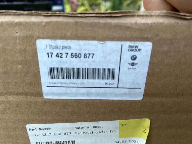 bontott BMW X3 Hűtőventilátor