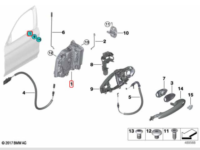 bontott BMW X4 Bal első Ajtózár
