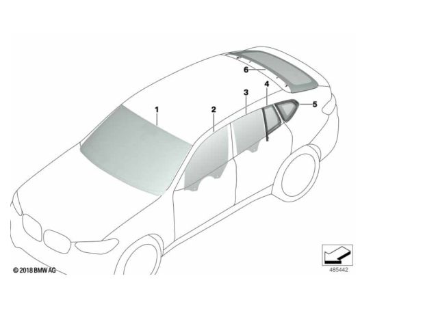 bontott BMW X4 Csomagtérajtó (Üres lemez)