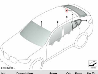 bontott BMW X4 Hátsó Szélvédő
