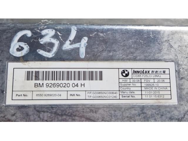 bontott BMW X4 Navigációs Fejegység