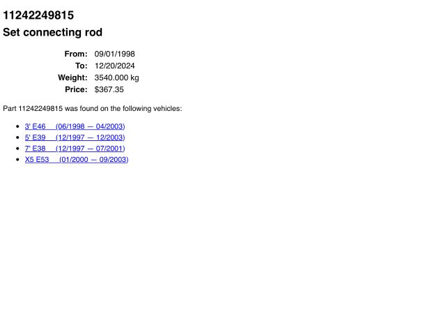 bontott BMW X5 Dugattyú és Hajtókar