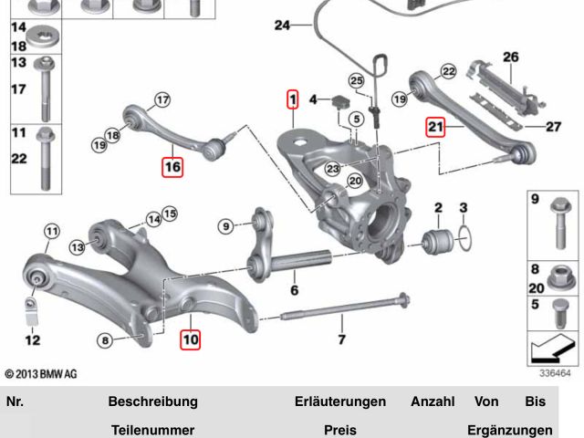 bontott BMW X5 Hátsó Futómű (Részeivel)