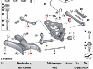 bontott BMW X5 Hátsó Futómű (Részeivel)