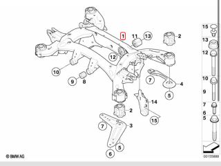 bontott BMW X5 Hátsó Futómű (Részeivel)