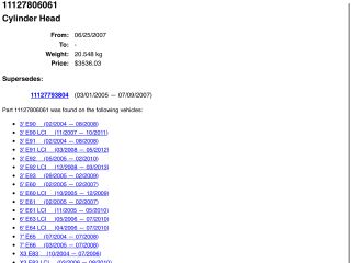 bontott BMW X5 Hengerfej