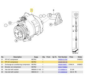bontott BMW X5 Klímakompresszor