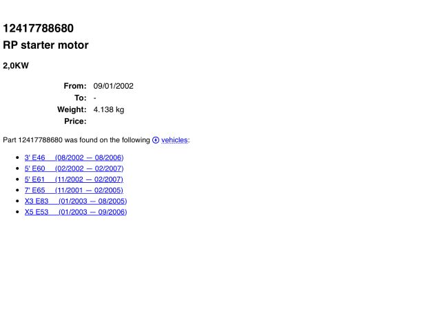 bontott BMW X5 Önindító