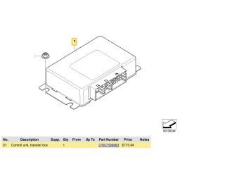 bontott BMW X5 Osztómű Vezérlő Modul