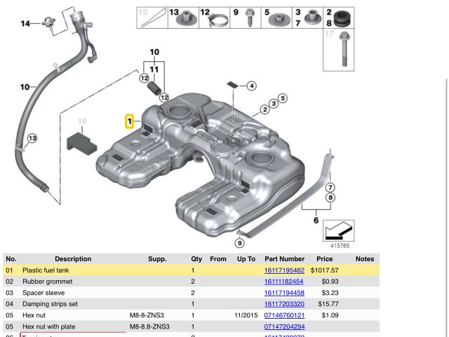 bontott BMW X5 Tank