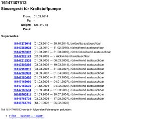 bontott BMW X5 Üzemanyag Szivattyú Relé