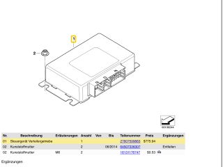 bontott BMW X5 Osztómű Vezérlő Modul