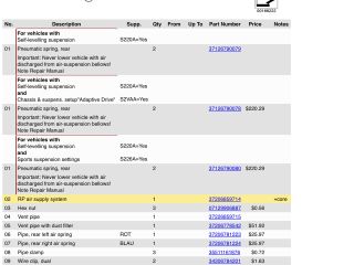 bontott BMW X5 Légkompresszor