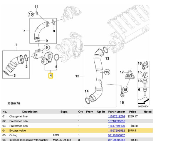 bontott BMW X5 Turbó Vákum Szelep