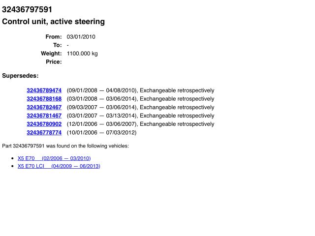 bontott BMW X5 Aktív Kormány Elektronika