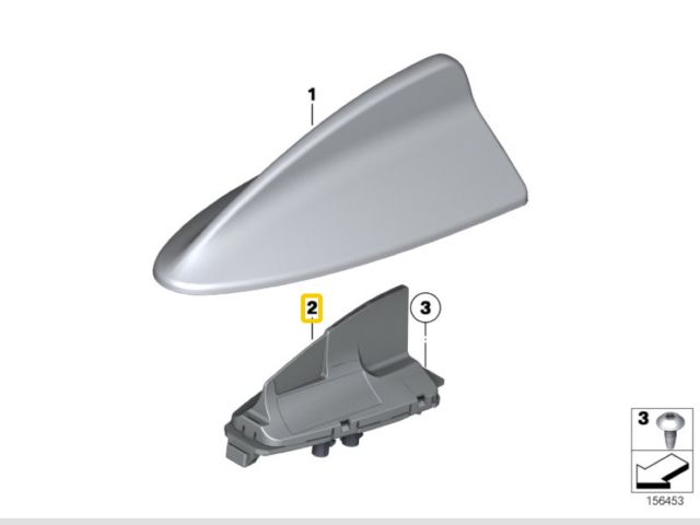 bontott BMW X5 Antenna