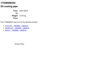 bontott BMW X5 Automata Váltó Olaj Cső