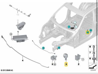 bontott BMW X5 Bal első Légzsák érzékelő