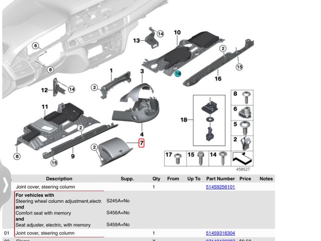 bontott BMW X5 Bal első Tároló Rekesz