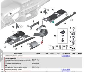 bontott BMW X5 Bal első Tároló Rekesz