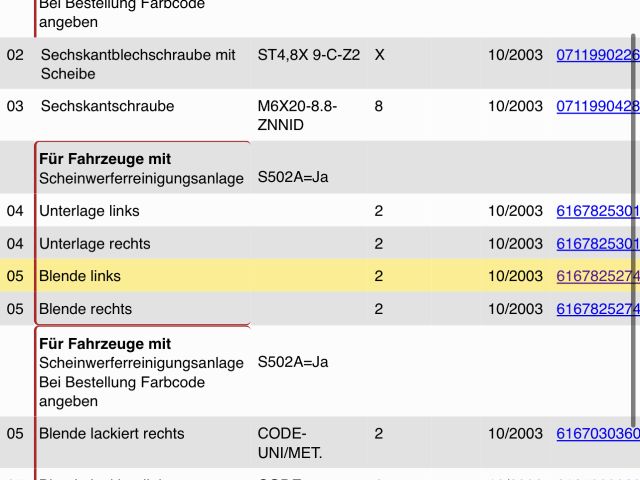 bontott BMW X5 Bal Fényszórómosó Fúvóka