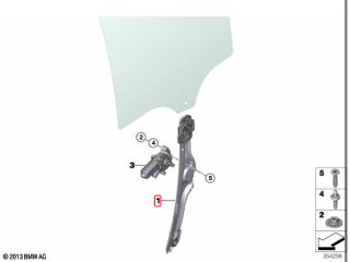 bontott BMW X5 Bal hátsó Ablakemelő Szerkezet (Elektromos)