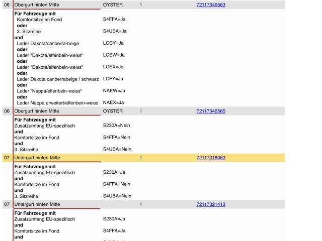 bontott BMW X5 Bal hátsó Biztonsági Öv