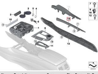 bontott BMW X5 Bal Kardánbox Burkolat