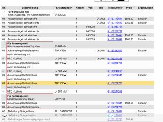 bontott BMW X5 Bal Visszapillantó Tükör (Elektromos)