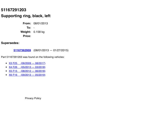 bontott BMW X5 Bal Visszapillantó Tükör Keret