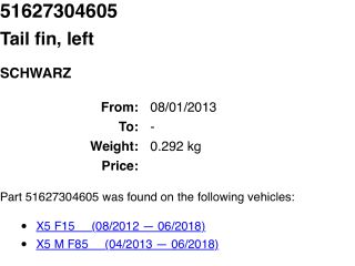 bontott BMW X5 Csomagtérajtó Díszléc