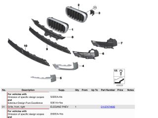 bontott BMW X5 Első Lökhárító (Részeivel)