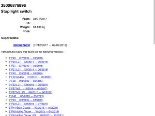 bontott BMW X5 Fékpedál